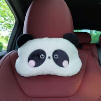 Heart Panda Car Headrest Panda Panda Auto Waist Support Cushion Auto Seat Mat   Kids Adults headrest