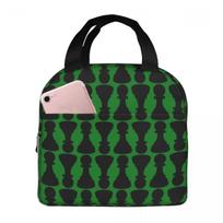 Chess Pieces On Board Chessboard Insulated Lunch Bag for Women Office Cooler Thermal Food Box Tote Portable Lunch Boxes One Size