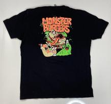Monster Burgers Graphic T-shirt Men XL Black Short Sleeve S