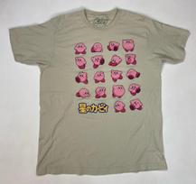Kirby Graphic T-shirt Men Large Beige Short Sleeve M