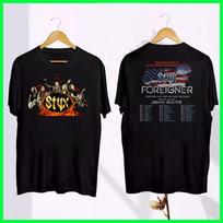 Foreigner and Styx Tour 2026 Black T-shirt For Men Women All Size S-5XL XL