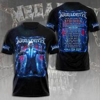Megadeth Rock Band World Tour 2026 Limited Edition 3D Tee Shirt XXL