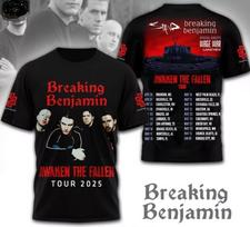 Breaking Benjamin Awaken The Fallen Tour 2026 For Fans 3D T-Shirt M