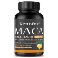 Organic Maca Root 1500 Mg Dietary Supplement, With Black Pepper Extract, 120 Capsules 120 Capsules