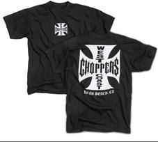 West Coast Chopper 2 Sides Graphic Black T-shirt size S-5XL XXXL