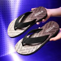 Men's Trendy Odor-Resistant Flip-Flops: Casual Non-Slip Beach & Indoor Wear-Resistant Sandals 43 ruda
