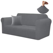 Jacquard Sofa Cover For Living Room Elastic Thick Sofa Covers For 1/2/3 Seater L-shaped Corner Sofa Covers with 1PC Pillowcase 1 Seater 90-140 cm