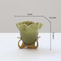 Creative Handmade Bow Vase Glass Vase Handle Terrarium Hydroponics Glass Flower Vases Home Decoration Accessories