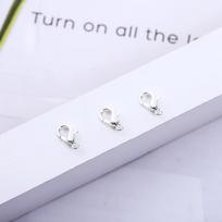 Rose Gold Electroplated Lobster Clasp Jewelry Accessory Pack - 100 Pieces 10mm sidabras