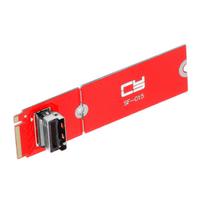 NFHK PCI-E 4.0 M.2 M-Key to MCIO Mini Cool Edge IO Female Host Adapter for PCIe NVMe SSD 2280 2230