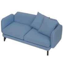 16 Scale Doll Sofa, Large Size, Wide Model, Compatible with Figures, Miniature Furniture for Displaying Your Favorite Items, Sky Blue