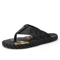 Men's Handmade Summer Flip-Flops: Stylish Non-Slip Thong Sandals with Soft Sole for Outdoor Beachwear Size 43 juoda