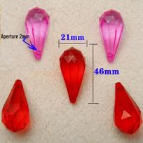 Acrylic Water Drop Pendant Faux Crystal Beads for DIY Bead Curtain 46*21mm Pendant