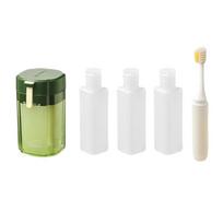 Refillable Travel Toothbrush Cup Plastic Travel Tube Sets 4 in 1 Travel Bottle Set  for Travel