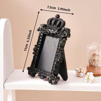 Mini Embossed Photo Frames Resin Wall Space DIY Vintage Picture Frame Baroque Ornate Creative Wedding Photo Display Frames