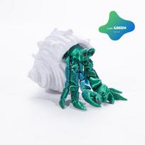 1PC Articulated Hermit Crab 3D Printed Model Movable Joints Cool Desktop Creative Ornament Fun Home Room Decoration