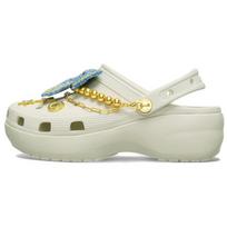 Crocs Denim Butterfly Cloud EVA Clogs Women's Linen 213114-0HZ 36-37