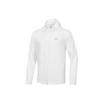 Skechers Training Running Letter Hooded Zip Long Sleeve Sun Protection Top Men tops Bright-White P121M033-0019 M