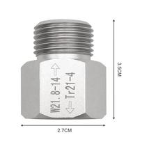 1 Set TR21-4 To W21.8-14 Convert Adapter CO2 Cylinder Soda Water Accessories For Aquarium Fish Homebrew Beer Corny Keg Co2 Parts
