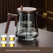High-Temperature Elegant Glass Teapot