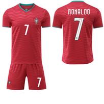 World Cup No. 7 Jersey Set 8 Sports Team Jersey Rota Football Jersey Portugal Home Court 16