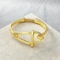 UNOde50 European Trendy Personalized Chain Link Couple Bracelet - Unique Gift for Him or Her 19cm auksas