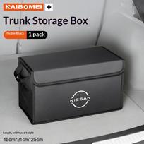 For Nissan X-Trail Qashqai Sentra Serena Teana  Car Trunk Foldable Storage Box Multi-Purpose LargeCapacity Stowing Tidying Bag juoda