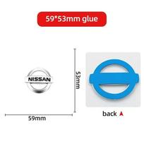 Car Front Grill Rear Trunk Emblem Logo Sticker Steering Wheel Badge For Nissan Juke Leaf Micra Altima Maxima Patrol Sentra Teana