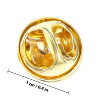 200Pcs Sturdy Brass Butterfly Clutch Backs Easy Spring Loaded Pin Backs for Lapel Pins Tie Tacks Name Tags Badge Craft Insignia