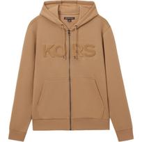 Michael Kors Logo Loose Fit Zip Long Sleeve Sweatshirt Men sweatshirt Dark-Camel CF452895MF-249 M