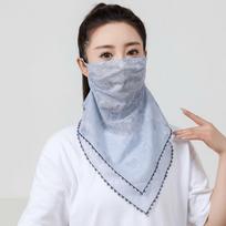 Fashion Elastic Ice Silk Mask Thin Face Shield Triangular Scarf Neck Scarf Breathable Face Cover Hiking
