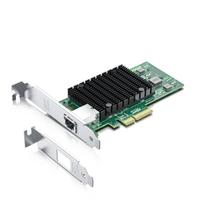 10Gtek 10Gb PCI-E NIC Network Card, Intel X550-AT2 Controller Chip, Single RJ45 Port, Intel X550-T1 Compatible, 10Gbase-T LAN Card, PCI-E 3.0
