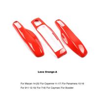 For Porsche Macan 95B Cayenne 92A Panamera 971 Cayman 718 Boxster 982 911 Taycan 2014-2025 Solid Color Car Key Case Cover Shell
