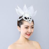 Yangko Folk Dance Dance Veil Brim Hats Stage Performance Headwear Clip Headdress  Hair Accessories 05