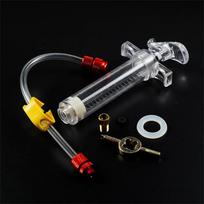 Bicycle Tubeless Sealant Syringe - MTB/Road Bike Tire Fluid Injection Tool Red 20ml