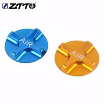 ZTTO MTB Bike Fork Cap CNC Bicycle Air Gas Front Fork Value Cover Protector Bicycle Suspension Fork Star Nut Cycling Accessories mėlyna