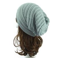 Hip Hop Striped Slouchy Baggy Beanie Hat Ski Cap Knitted Hat