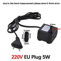 3/5/10/16/25/35/45W EU 220v Submersible Water mirco Pump for Water Gardens Hydroponic Systems Aquarium Tabletop Fountains Pon As shown