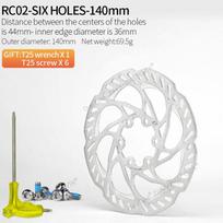 LVZHUN BIKE bike brake discs 140/160/180/203mm Three-layer heat dissipation Ultra-light  for Shimano SRAM FORGWAKE bike parts RC02-140