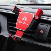 ABS Car Accessories Universal Matte Phone Holder For Alfa Romeo Giulietta GT 159 147 156 Mito Brera Giulia F1 Stelvio Volante