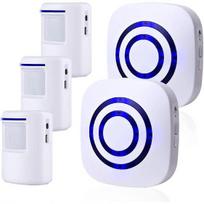 Fine Passage Alarm, Wireless Alarm System with Motion Sensor, Access Speed, Motion Bell with 38 Ringtones, Driveway Alarm US