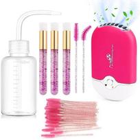 Eyelash Extension Cleaning Kit Lashes Shampoo Brush USB Mini Portable Eyelash Dryer Eyebrow Mascara Wand Eyelashes Accessories
