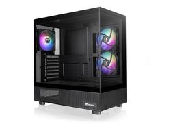Thermaltake View 270 Plus TG ARGB Black Pillarless Mid-Tower ATX PC Case with 3 x 120mm ARGB Fans (CA-1Y7-00M1WN-01 CS9159)