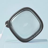 Retainer Case Mouth Guard Box Oral Cleaning False Teeth Denture Storage Box Teeth Aligner Braces Box With Lanyard pilka spalva