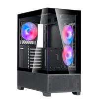 Silverstone Mini Tower PC Case ATX Micro-ATX SST-LD05-B-ARGB Black (Authorized Japanese Distributor)