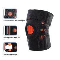 1Pc Adjustable Knee Pads Patella Brace Kneepad EVA Spring Basketball Running Compression for Cycling Running Climbing
