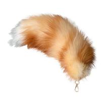 Dirbtinės lapės uodegos raktų pakabukas Pūkuotas pūkuotas kailis Tail Cosplay grandinėlė dirbtinės lapės uodegos dekoratyvinis aksesuaras kuprinėms Raktai Drabužiai B