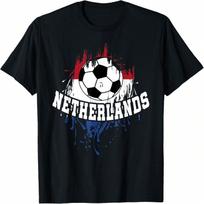 Netherlands Soccer Dutch Football Netherlander Futbol T-Shirt(1) S įvairiaspalvis