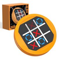 4-in-1 Tic Tac Toe Game Memory Growth Thinking Exercise Handheld Bolt Game Handheld Educational Table Chess Game Indoor Party oranžinė