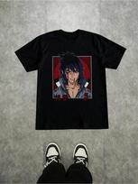 Unisex'S Anime Print Short-Sleeved Shirt XL